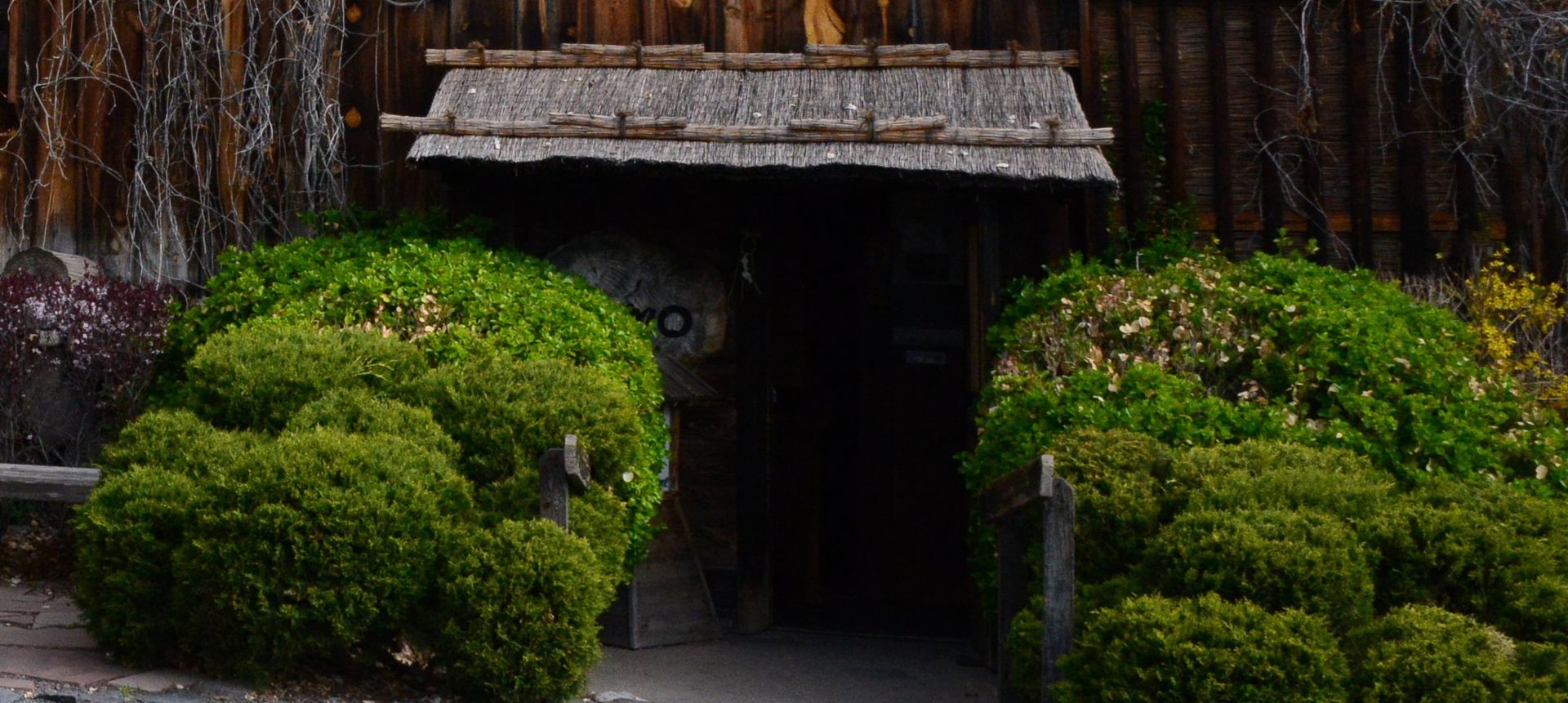 The thatched entrance to DOMO